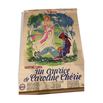 Movie poster A whim of Caroline Chérie