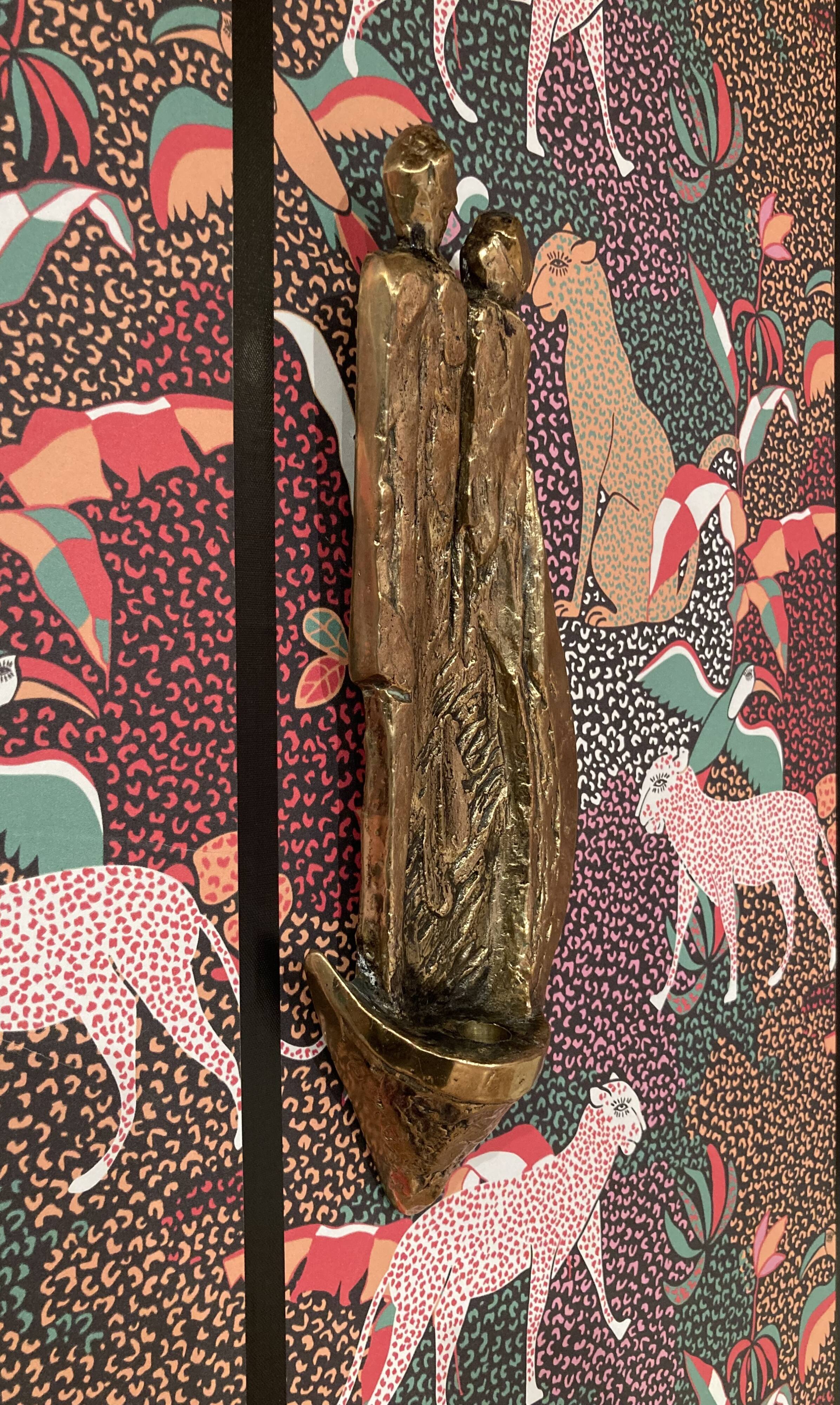 Large sculpture / candlestick "Scandinavian Design 1950".