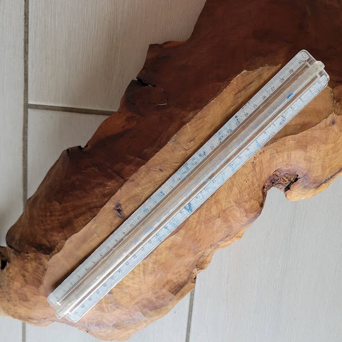 Old carved wooden basket