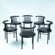Chaises circo lubke par herbert ohl, années 1980, lot de 6