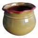 Planter, glazed terracotta flower pot, Provençal pottery