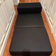 Chauffeuse convertible Trix tissu noir / Lit d'appoint Kartell