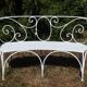 Wrought iron garden bench