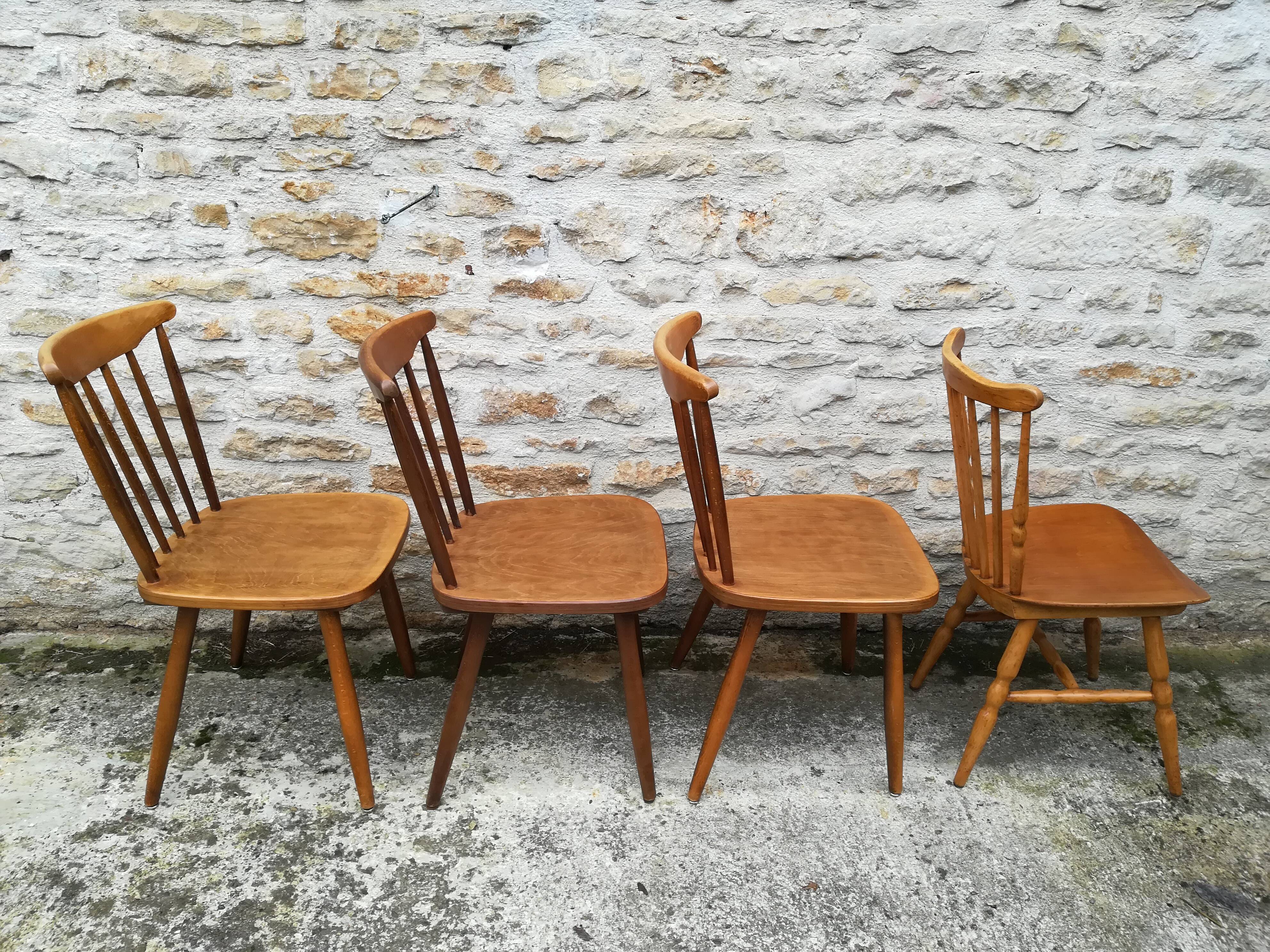 Set of 8 bistro chairs