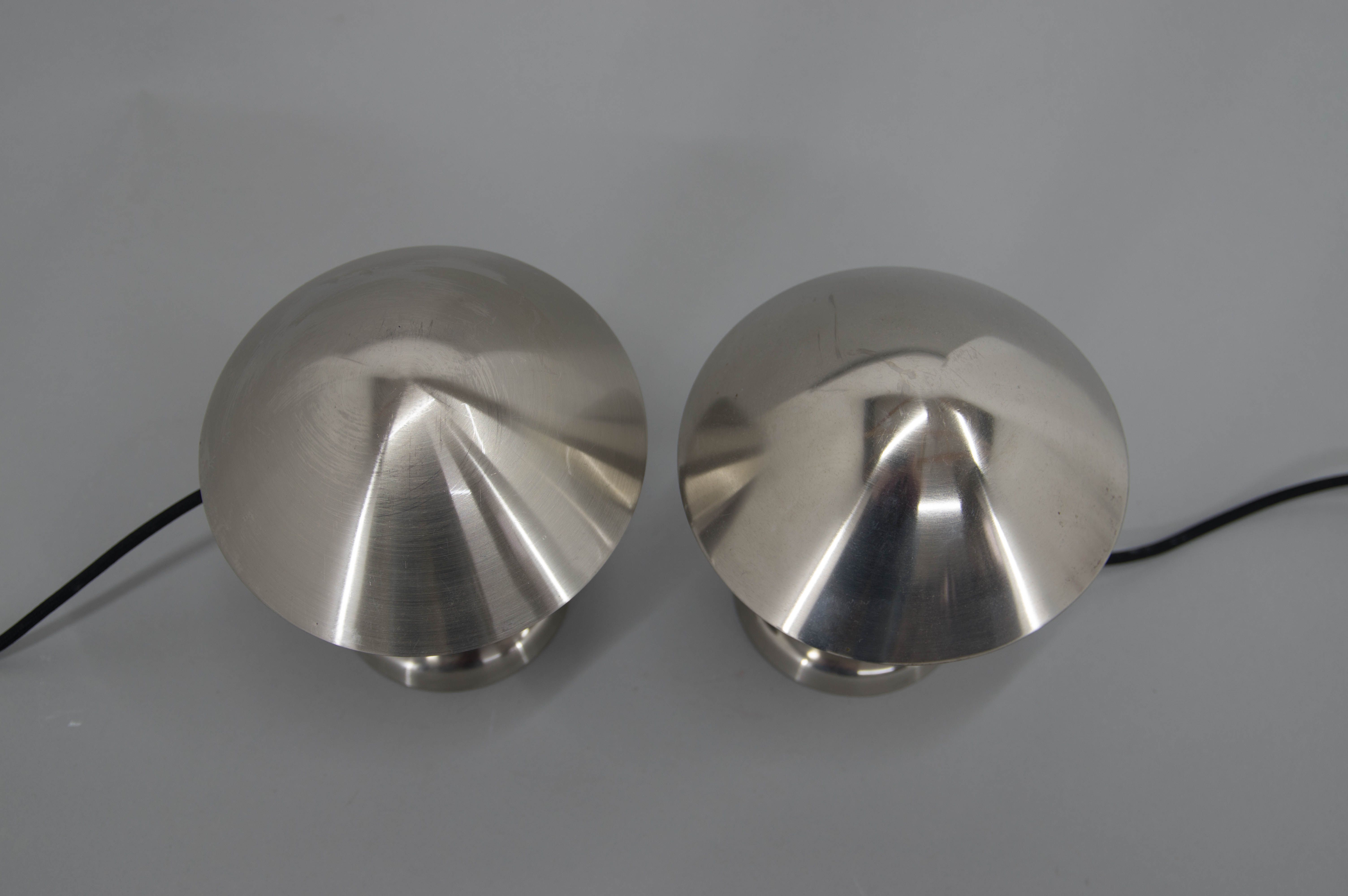 Pair of Bauhaus Bedside Lamps with Flexible Shade, 1930