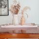 Presentation tray in raw and pink wood