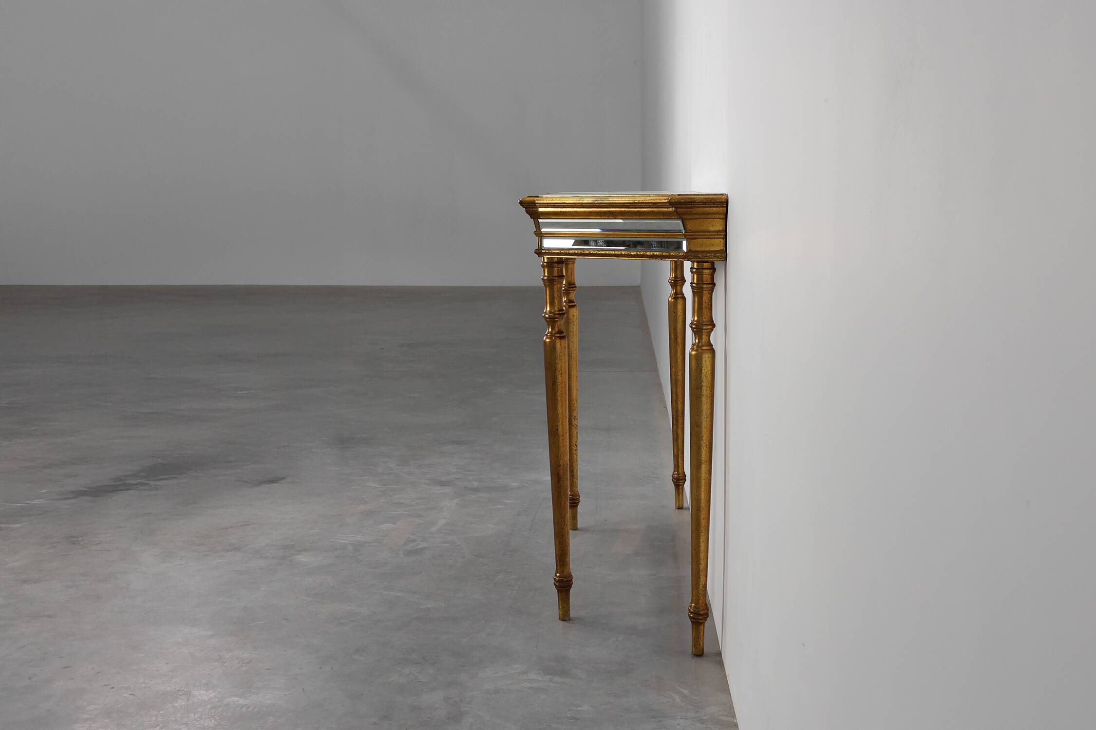 Hollywood Regency Console Table by Deknudt, Belgium 1980s