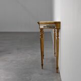 Hollywood Regency Console Table by Deknudt, Belgium 1980s