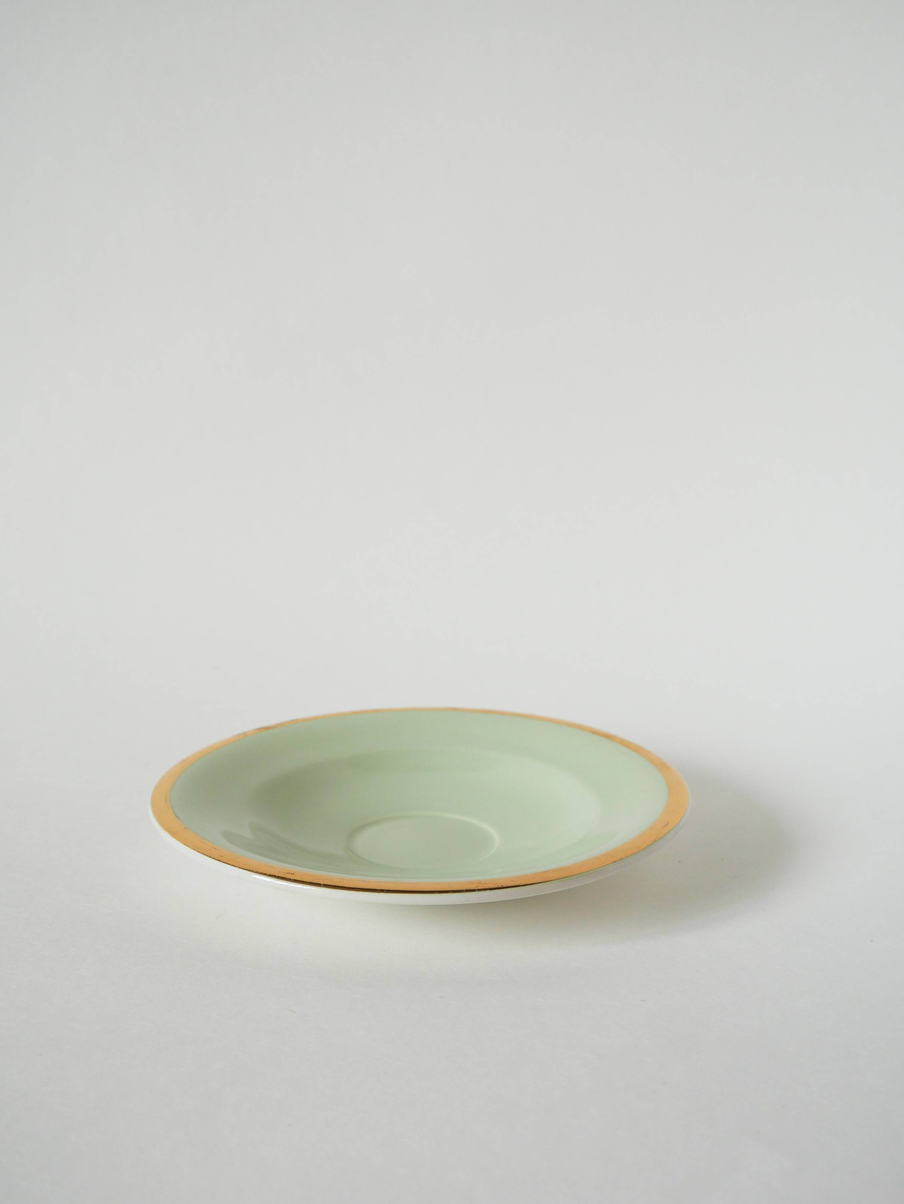 Mint Green and gold pastel lunch, 1950