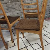Set of 4 Scandinavian chairs from the 1960s