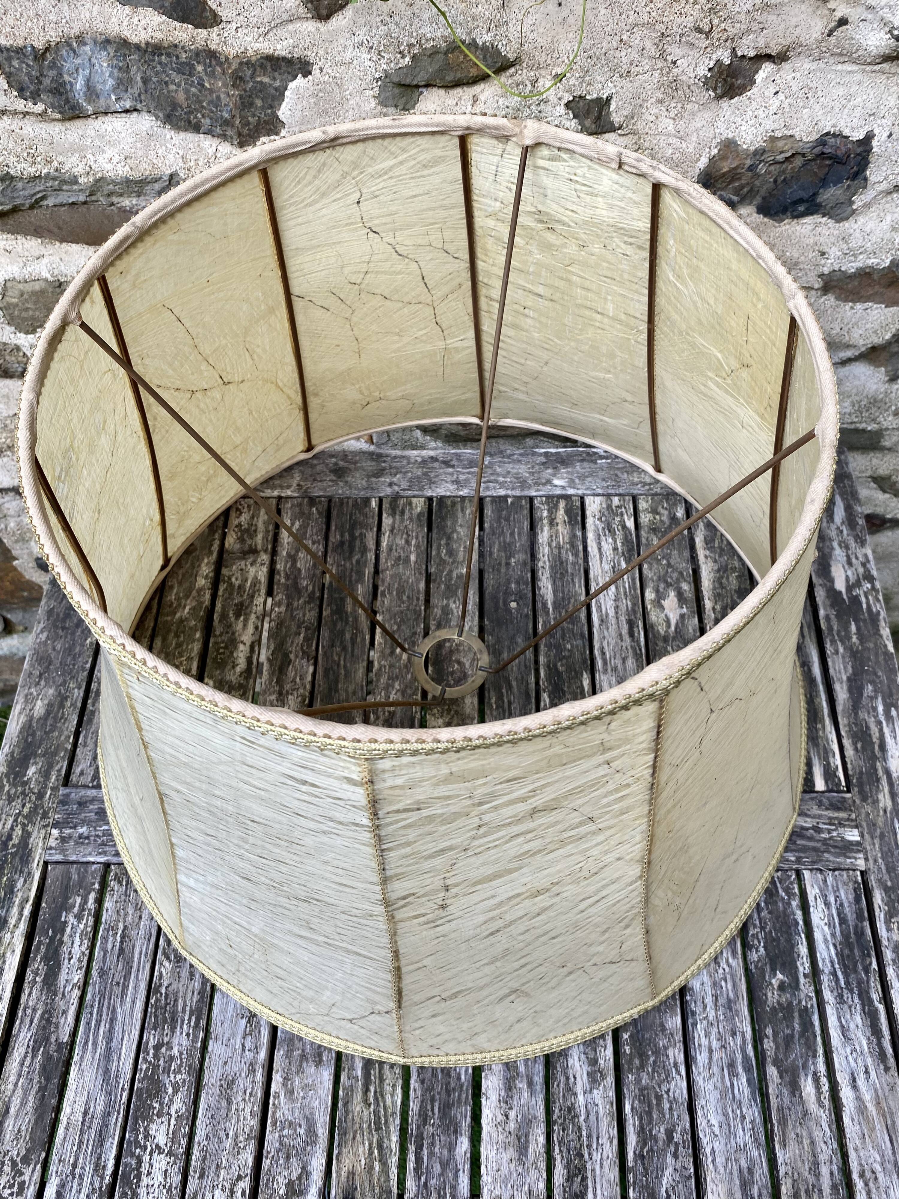 XXL leather lampshade