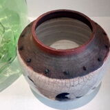 Vase boule en raku