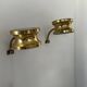 Pair of vintage adjustable wall lights, brass, Sweden 1960
