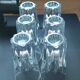6 elegant and thick Susa glasses of approximately 16 cl