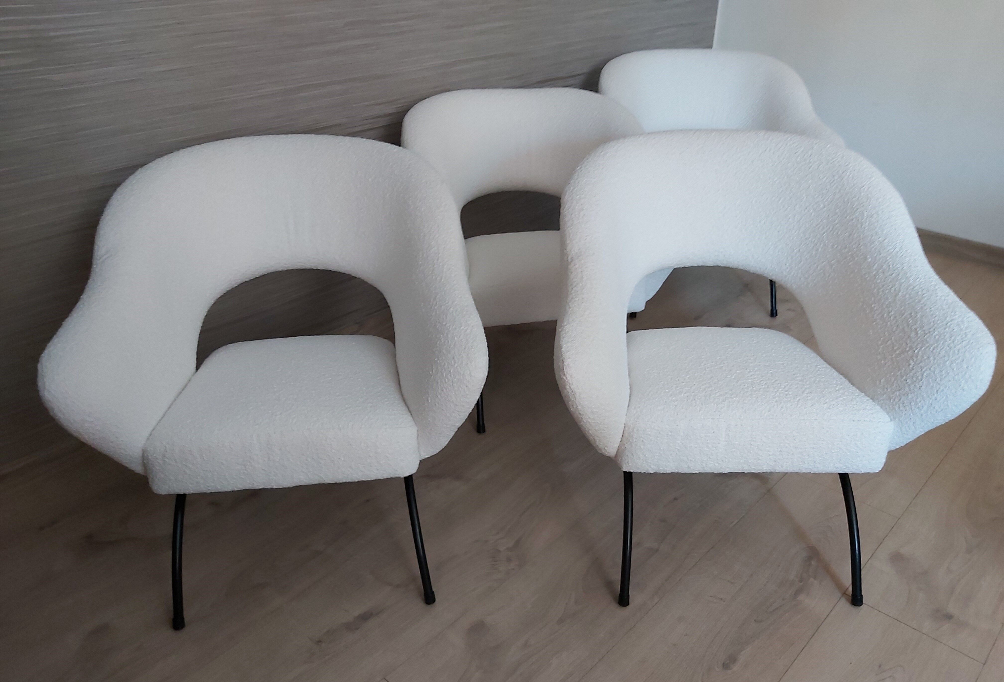 A set of four armchairs, Poland, 1960s