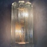 Monumental Italian Wall Lamps attributed to Venini, Italy, 1970s, Set of 2