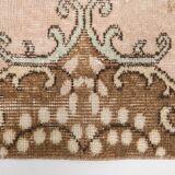6x9 Cream & Brown Oriental Vintage Rug, 175x290Cm