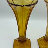 Pair of Val Saint Lambert vases