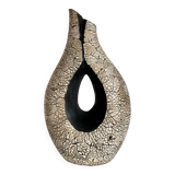 Double cracked effect vase
