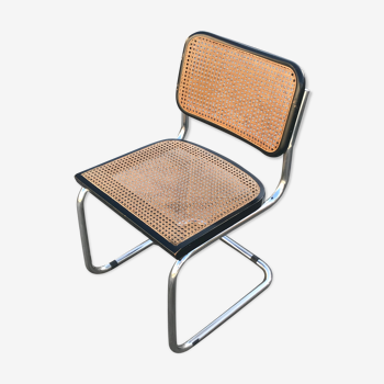 Black cesca chair b32 by Marcel Breuer 1970