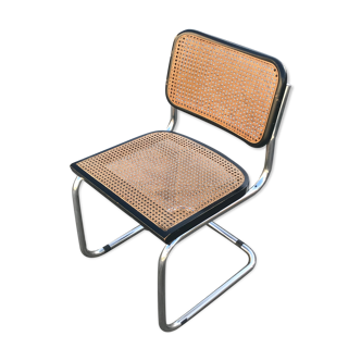 Black cesca chair b32 by Marcel Breuer 1970