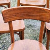 Set of 12 old Thonet bistro chairs