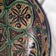 Very large Moroccan dish in enamelled earthenware. Late 19th century, early 20th century.