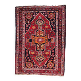 Antique Persian Hamadan rug 3.5' x 4.8' (107cm x 146cm) 1920s - 1C1207