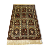 Persian Oriental carpet knotted in May, Tunisian Oriental Carpet in Wool  163x94cm