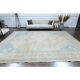 1960s Vintage Persian Handmade Wool Cotton Brown Area Rug 292x389