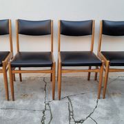 Série de 4 chaises scandinave vintage 1950
