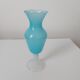 Vase opaline bleue turquoise