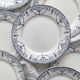 8 assiettes plates en terre de fer « Balzac » Choisy le Roi