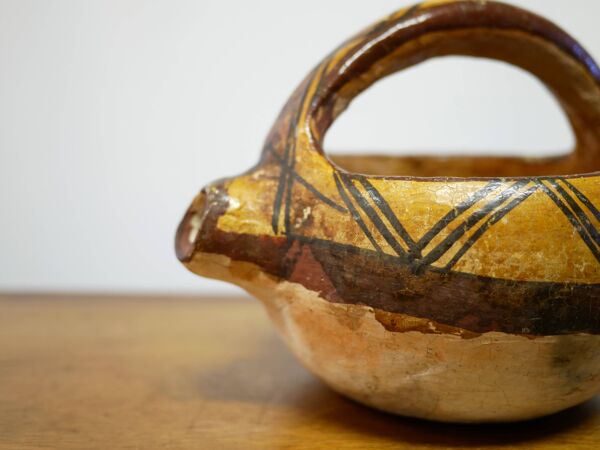 Cruche pot à bouillon Kabyle ancienne en terre cuite