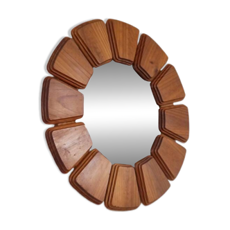 Stylized wooden mirror 1960