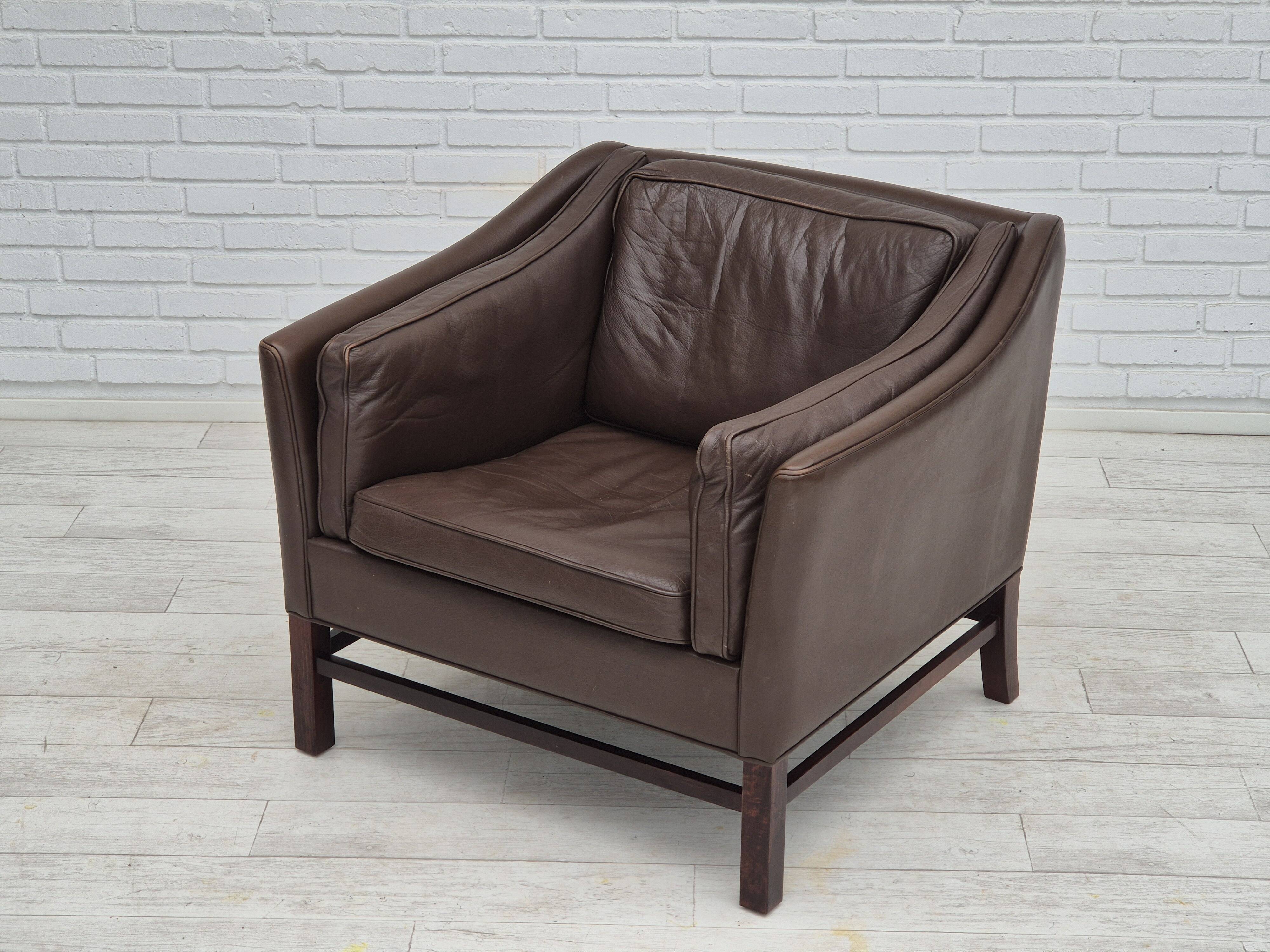 1970s, Danish design by Georg Thams for Grant Møbelfabrik, lounge chair, original condition.