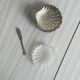 Antique shell-shaped presentation butter dish