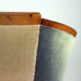 Unique Biedermeier sofa in original fabric and walnut veneer, Vienna, Austria circa 1825