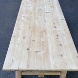 Georges Robert 1960 farmhouse table renovated in raw solid wood 200cm