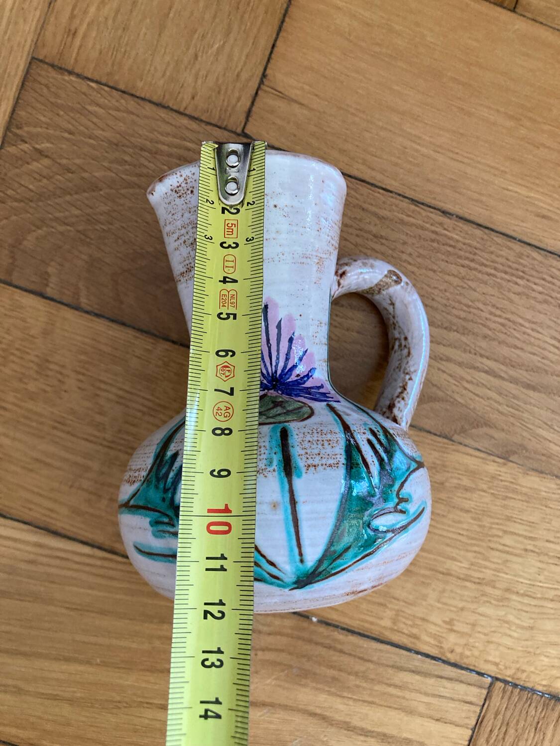 Small thistle pitcher Vallauris