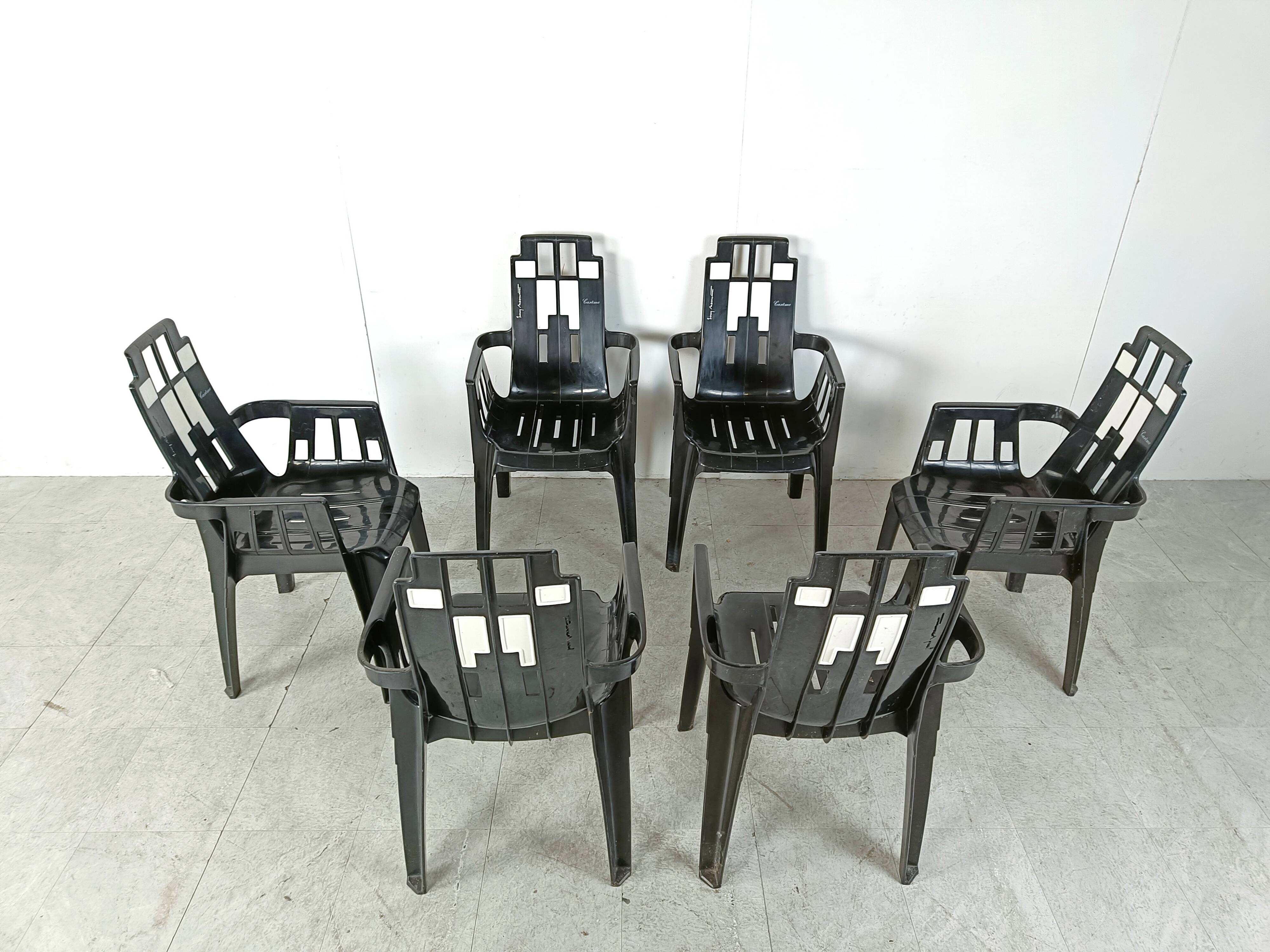 Boston Chairs by Pierre Paulin for Henry Massonnet, 1988, Set of 6