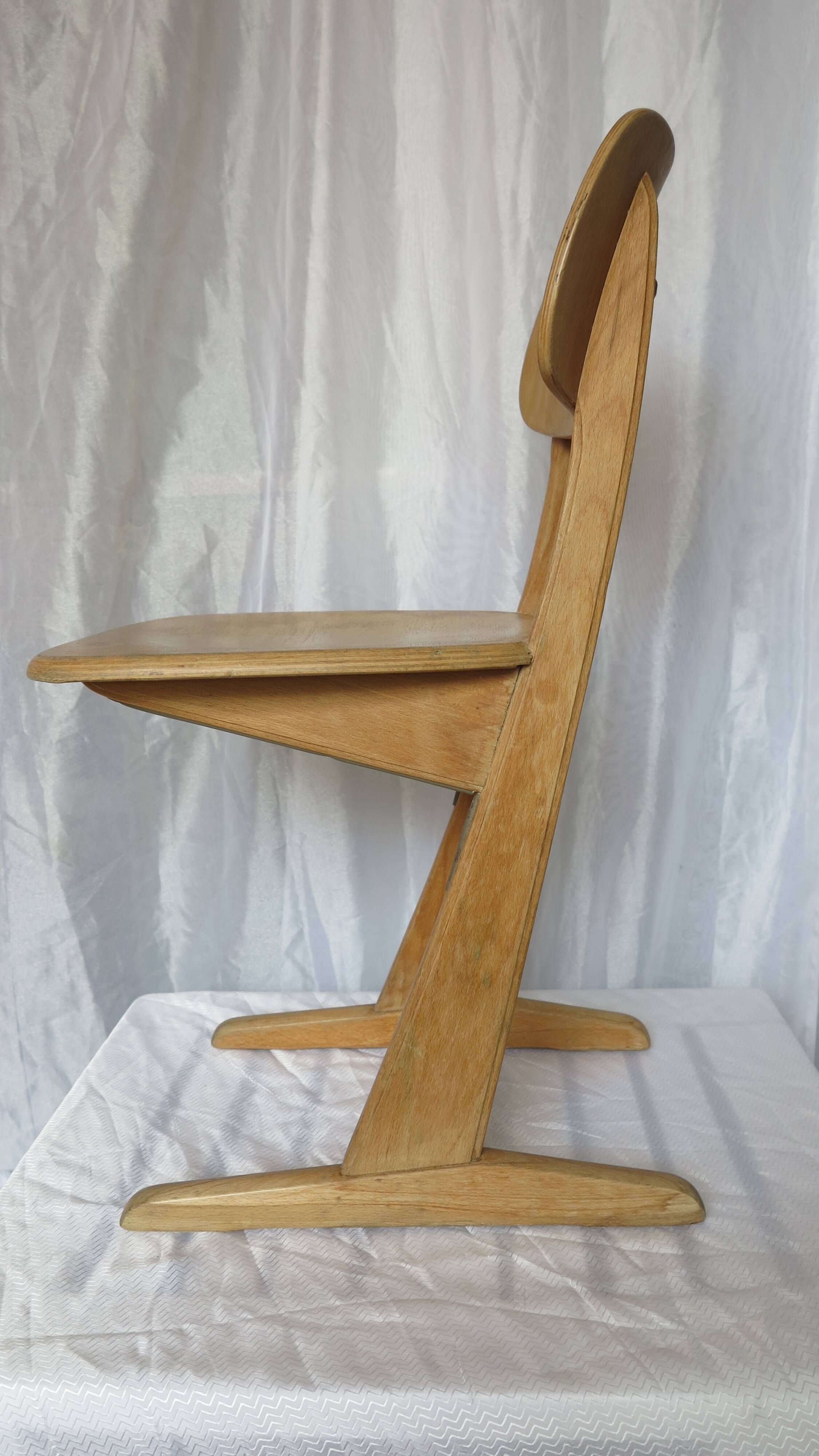 chaise enfant design bois clair