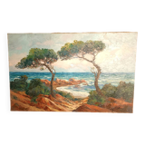 Mediterranean seaside painting