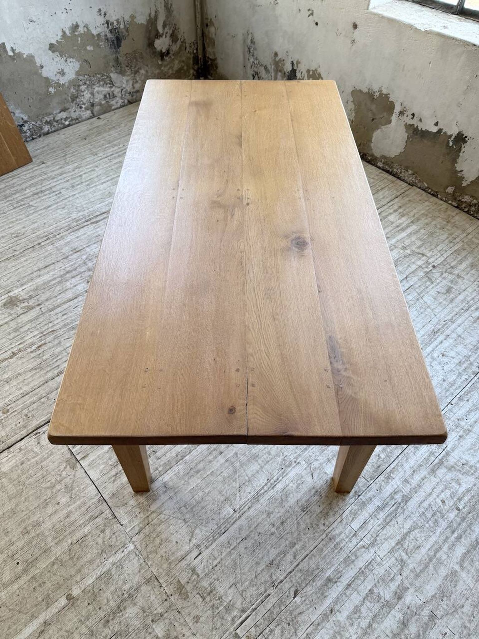 Table de ferme extensible en chêne massif