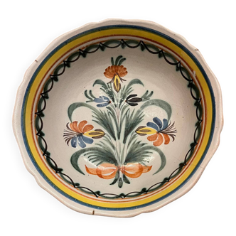 Shallow dish, antique French earthenware