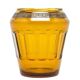 Art Deco vase, honey glass, Bohemia, Czechoslovakia, 1930s