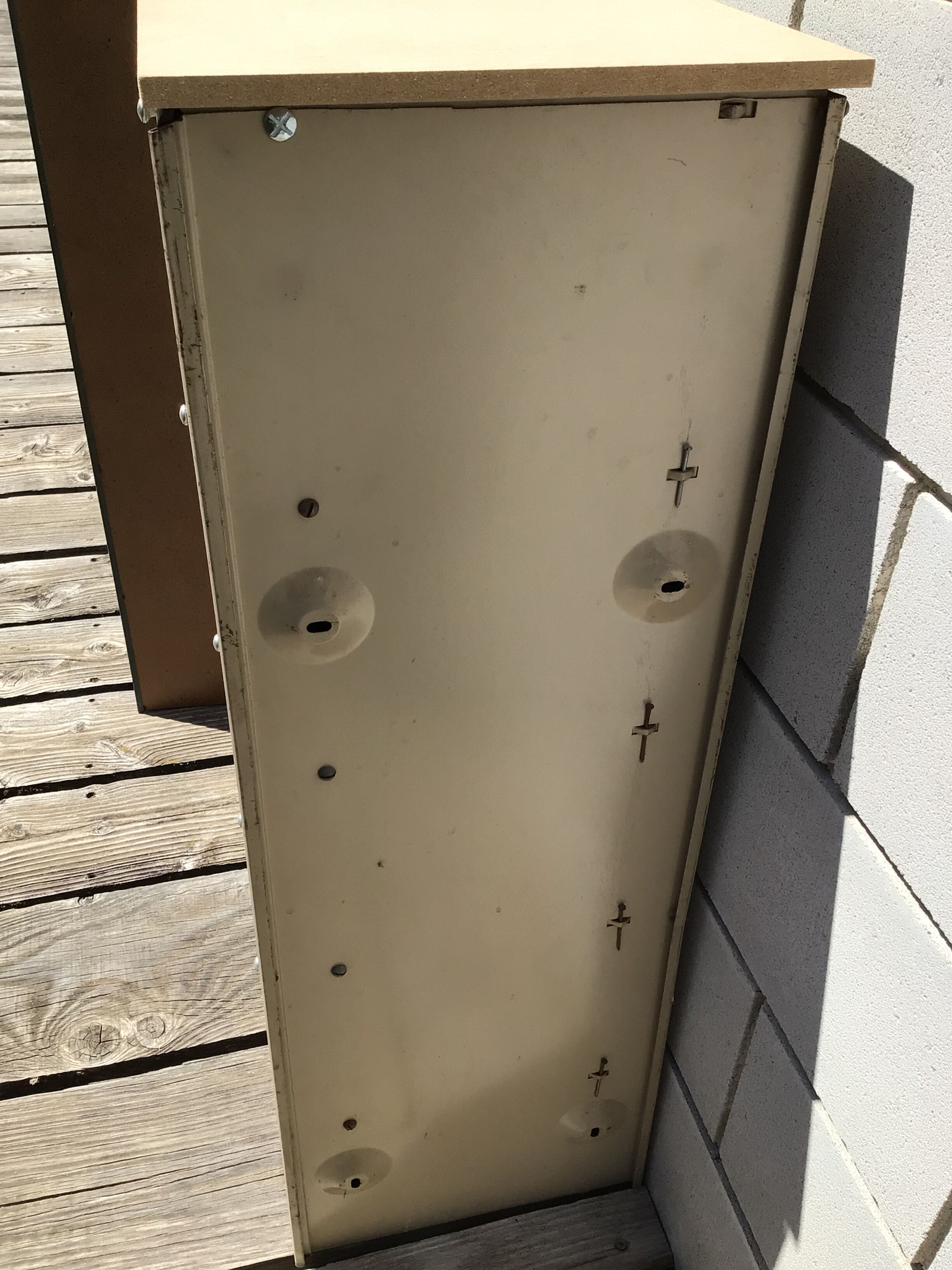 Valve cabinet Ronéo beige 5casiers