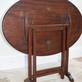 Walnut folding tasting table