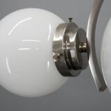Art Deco / Functionalist Nickel Chandelier, 1930s