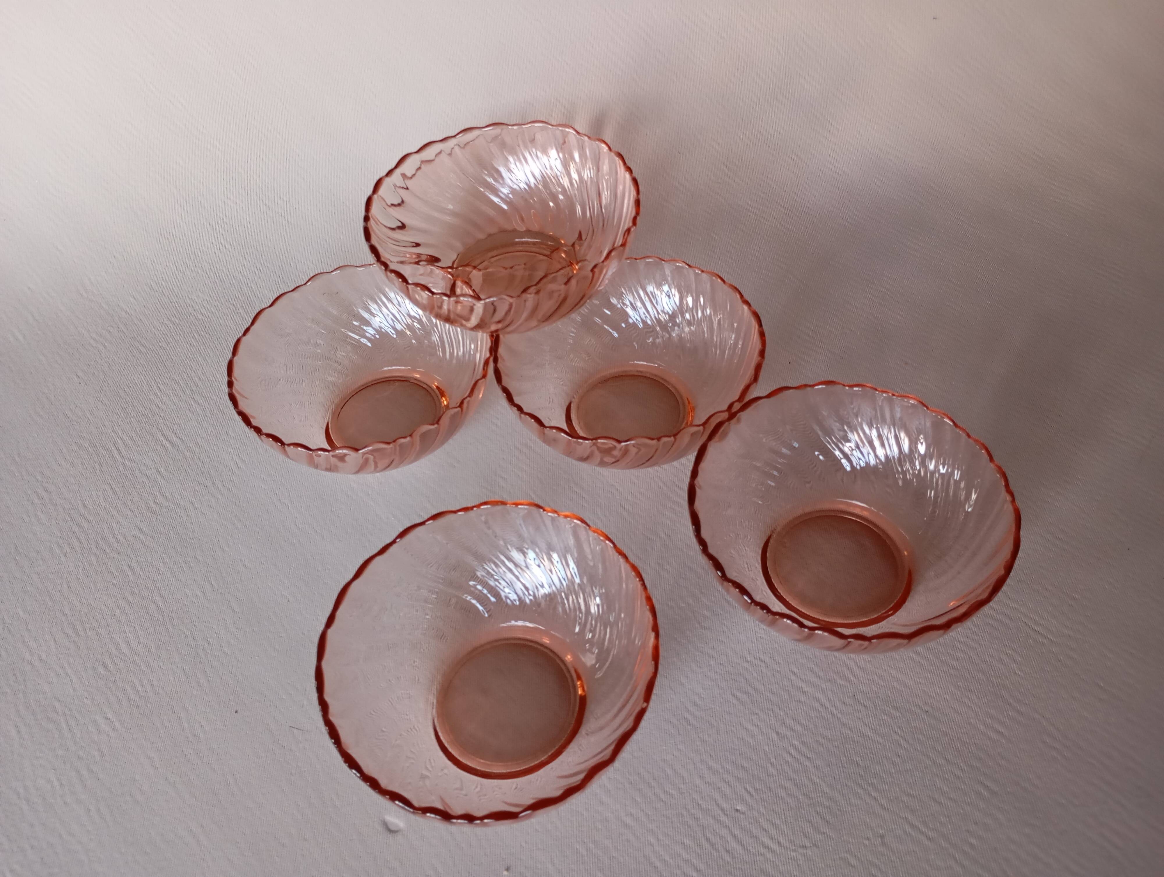 6 Rosaline Arcoroc bowls